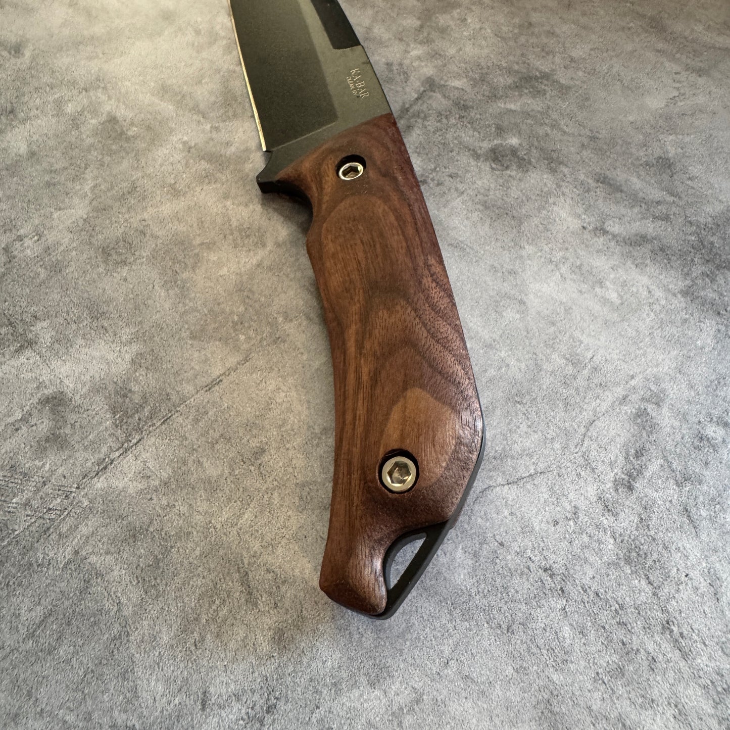 Walnut handles / scales for Ka-Bar Jarosz Turok