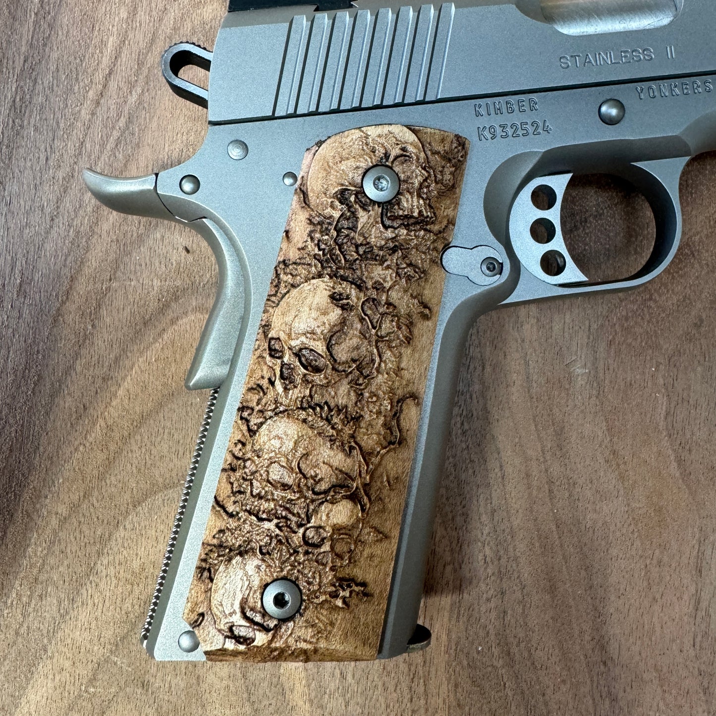 Graveguard 1911 grips, for full size government, custom made