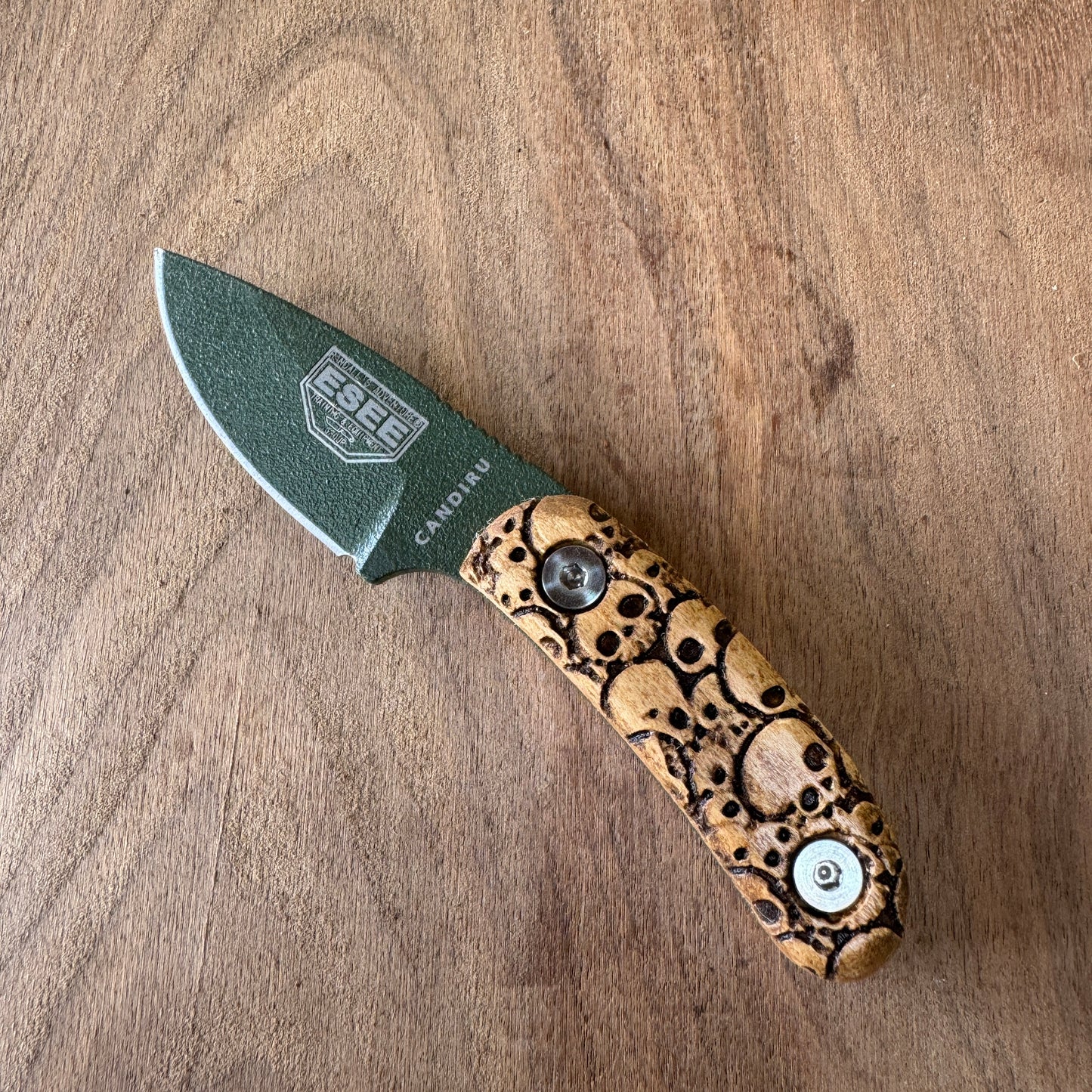 Cryptkeeper handles/scales for ESEE Candiru