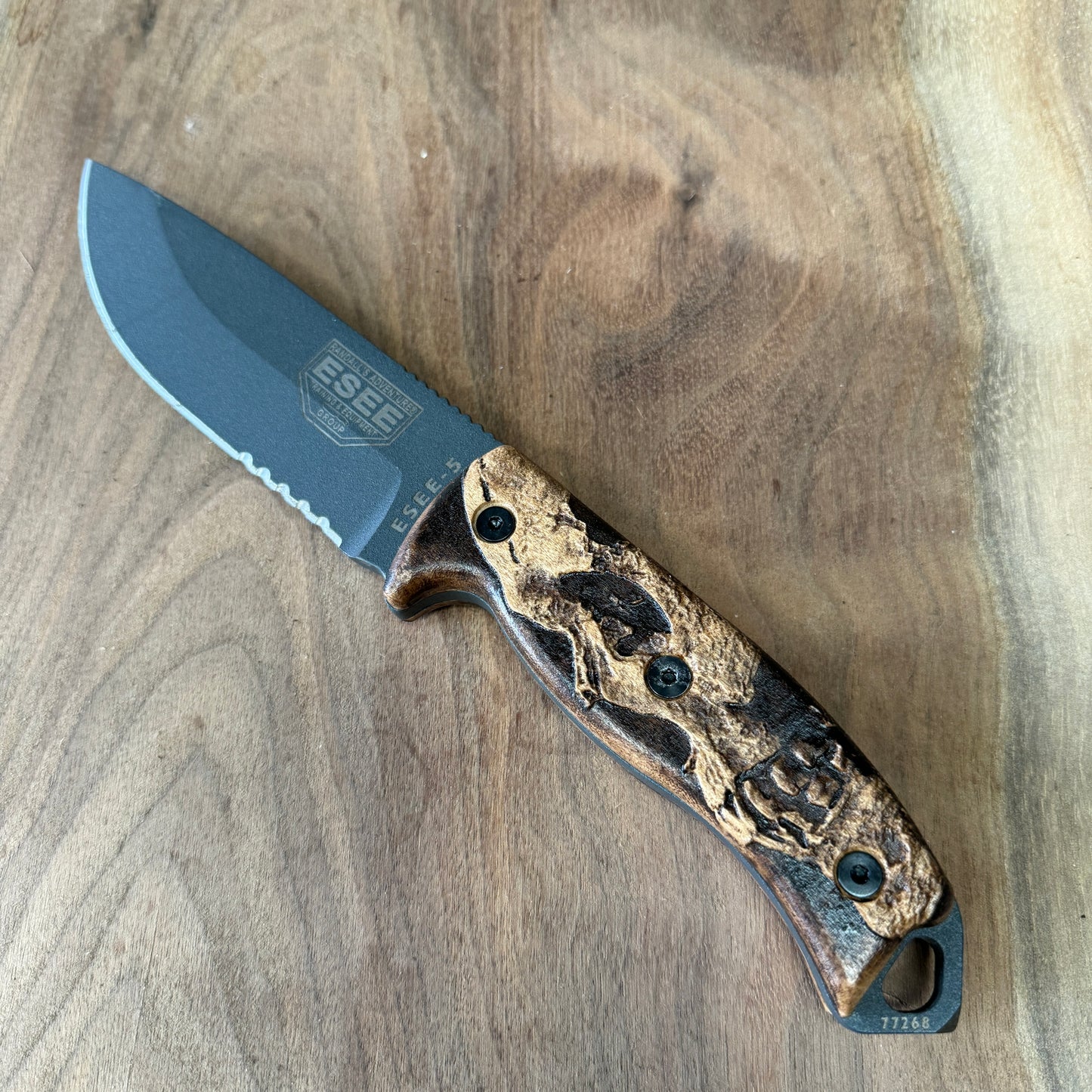 Shadowskull handles/scales for ESEE-5/6