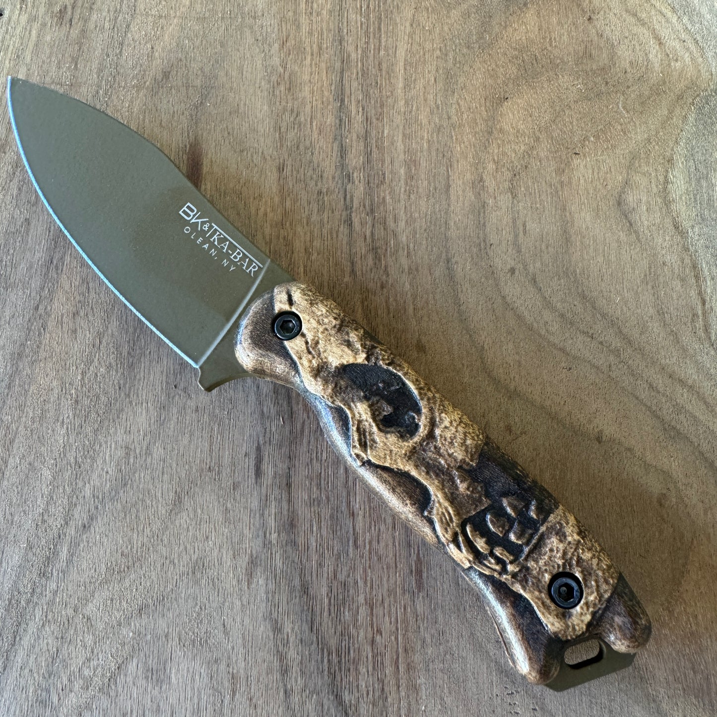 Shadowskull maple scales for Ka-Bar Becker bk-15,16,17,18,19, etc