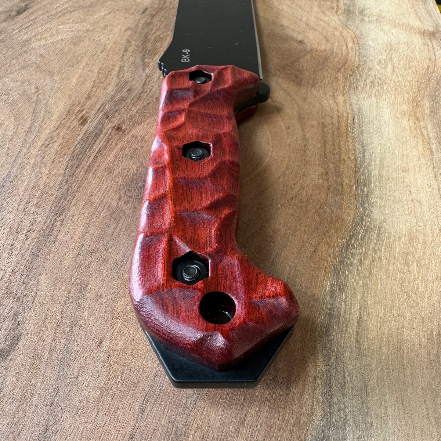 Royalcurl bloodwood handles / scales for Ka-Bar Becker bk-2 bk-7 bk-9 etc