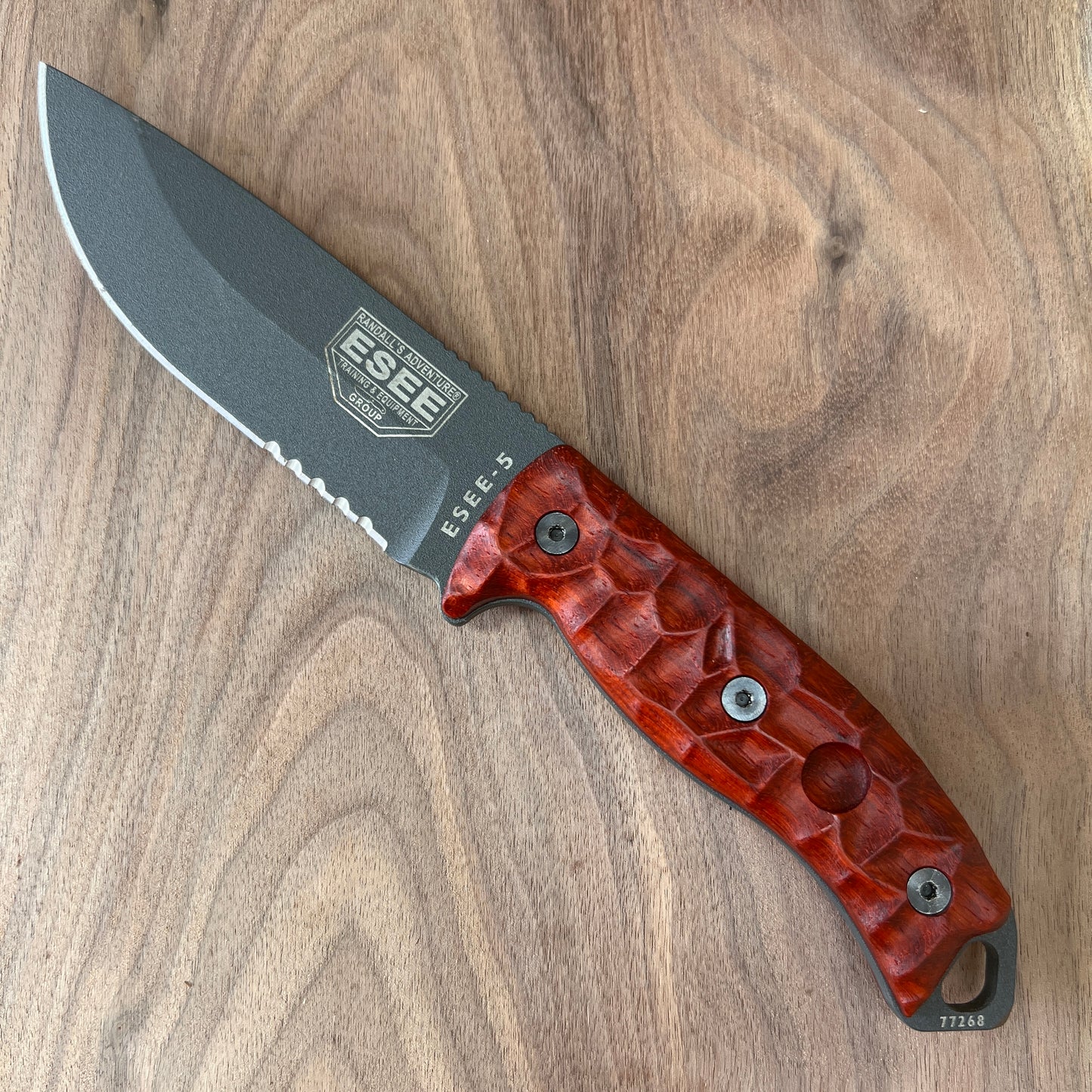 Royalcurl bloodwood handles/scales for ESEE-5/6