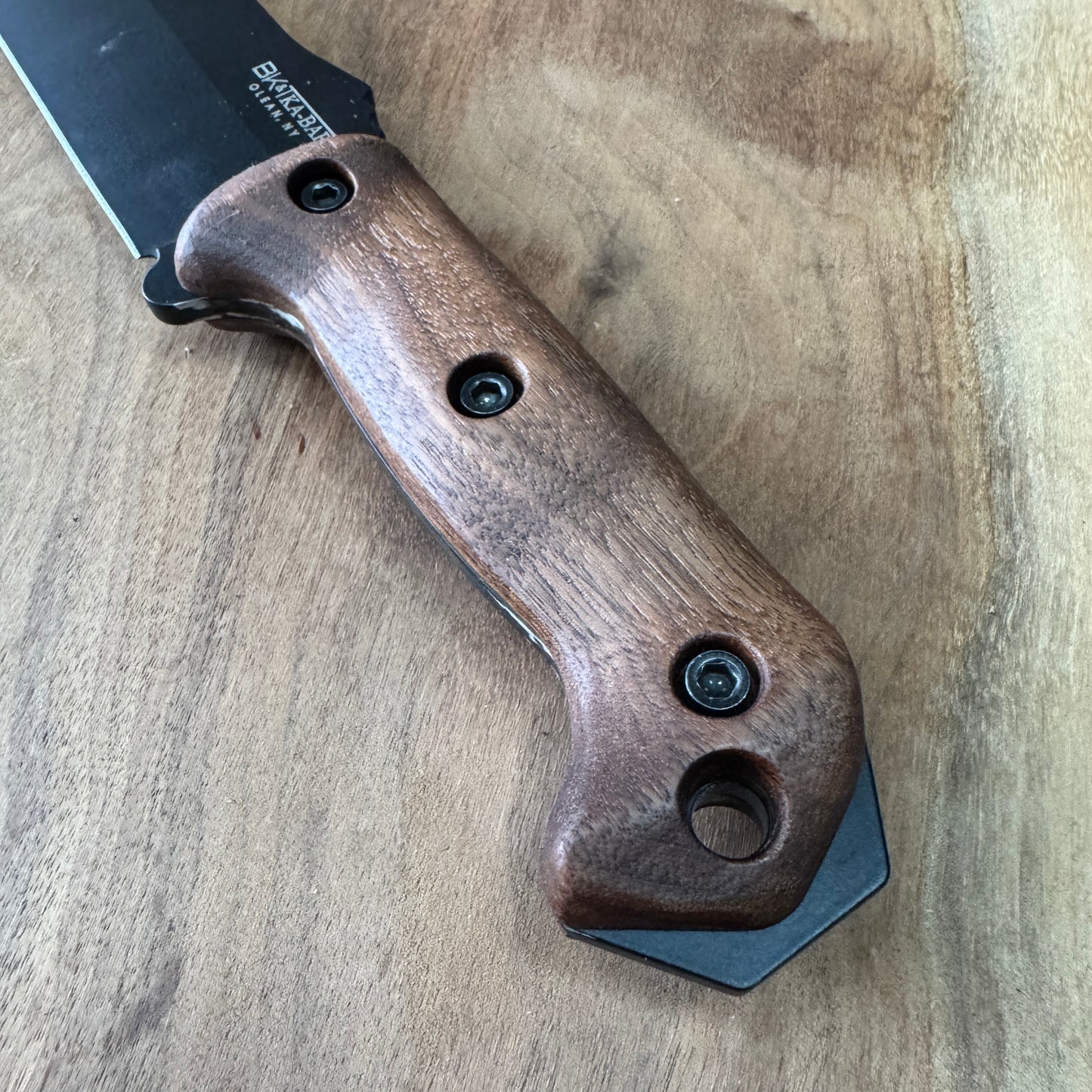 Walnut handles / scales for Ka-Bar Becker bk-2 bk-7 bk-9 etc