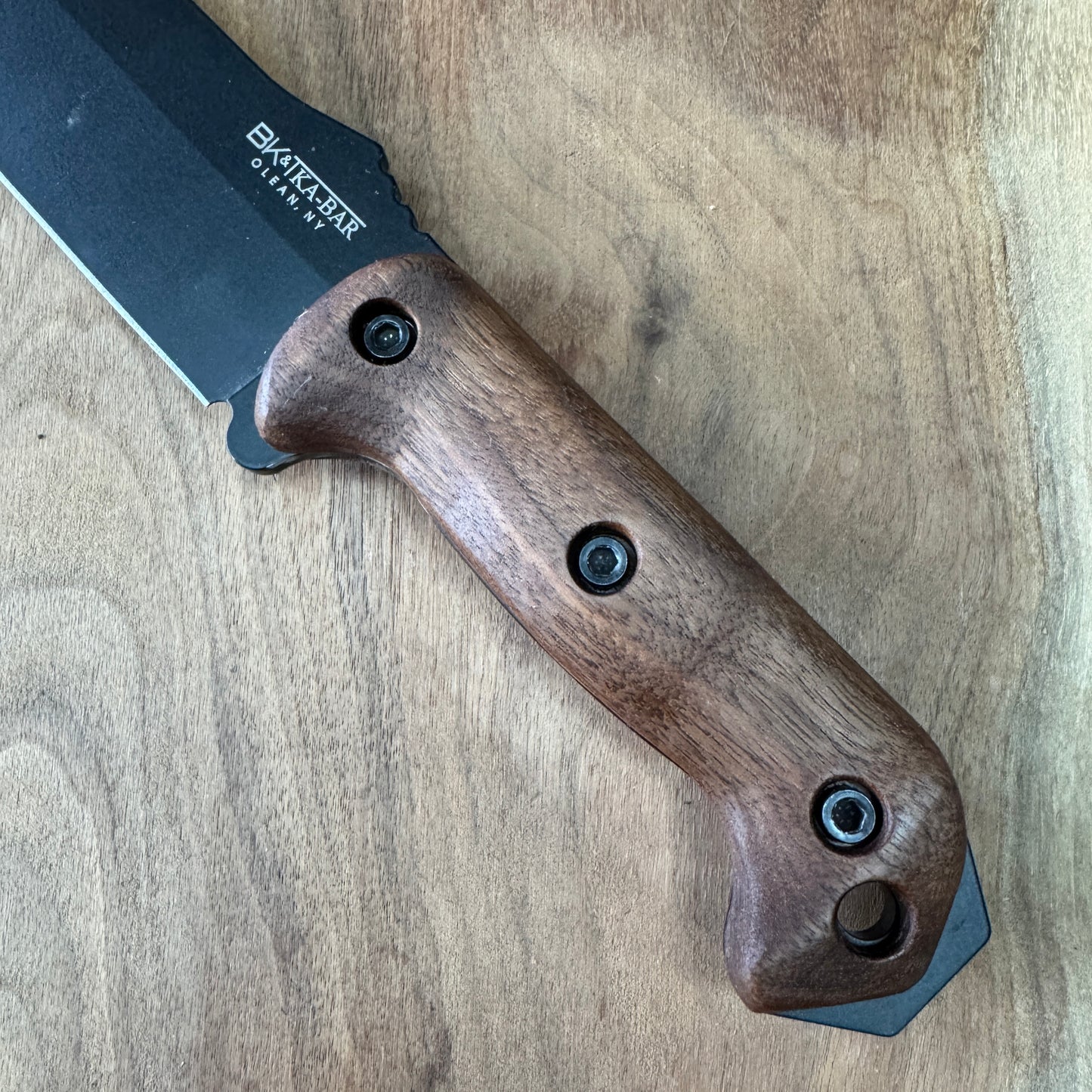 Walnut handles / scales for Ka-Bar Becker bk-2 bk-7 bk-9 etc