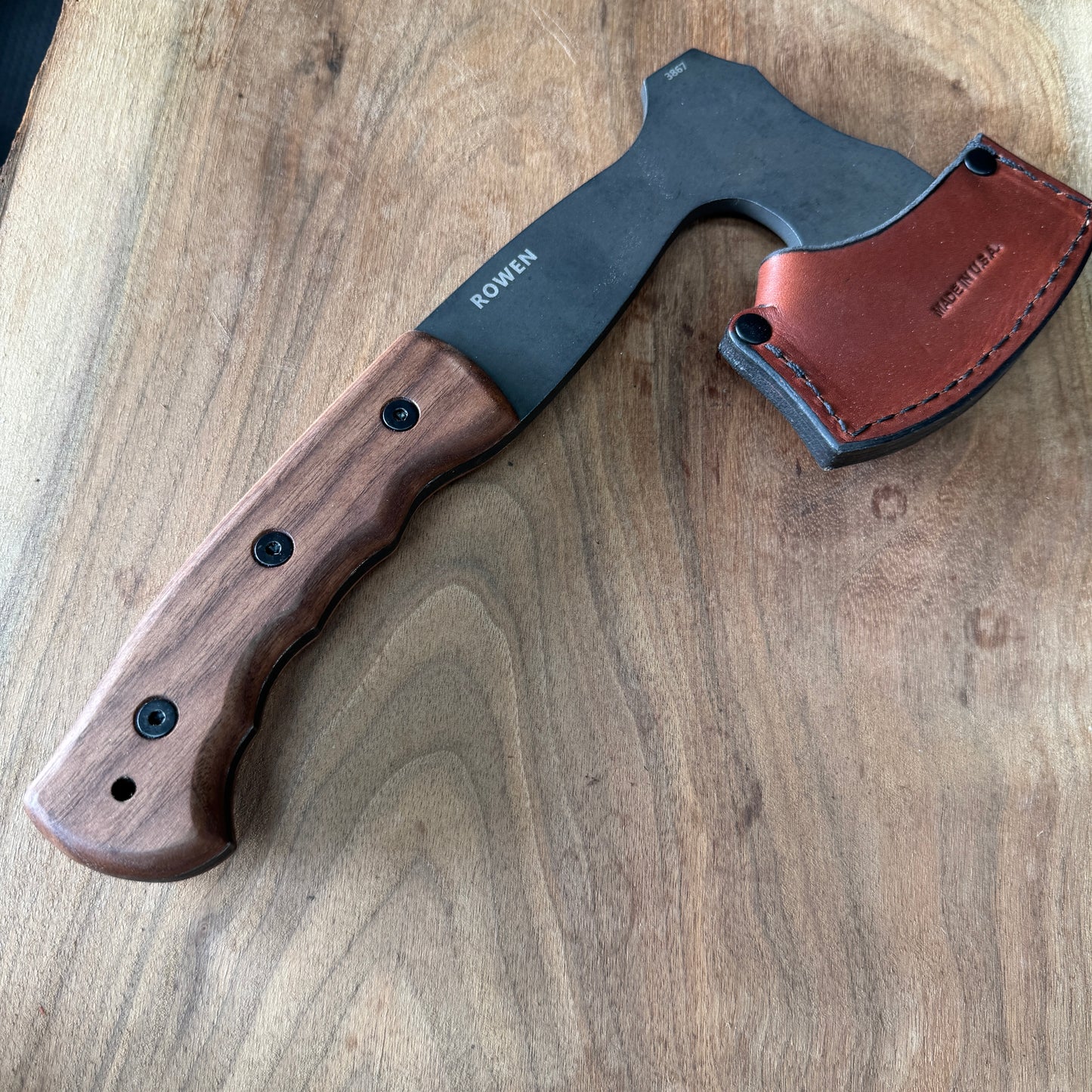 Walnut handles / scales for ESEE Gibson Axe